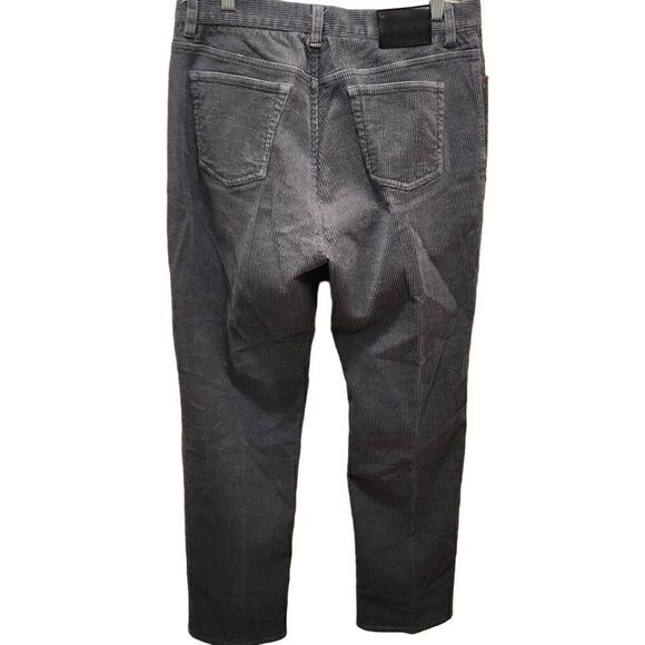 Lauren Ralph Lauren Green Label Gray Corduroy Pants Straight Leg Women's Size 10 - Picture 2 of 11